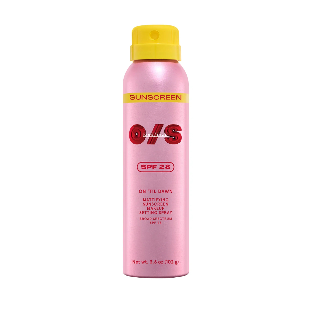 One/Size On 'Til Dawn Mattifying Sunscreen Makeup Setting Spray SPF 28
