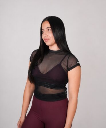 Bonlife Blusa Tranparente negra