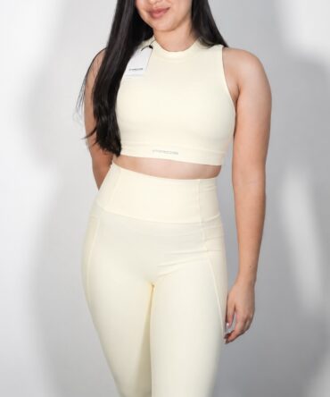 Aluran Set Leggins Amarillo Mantequilla