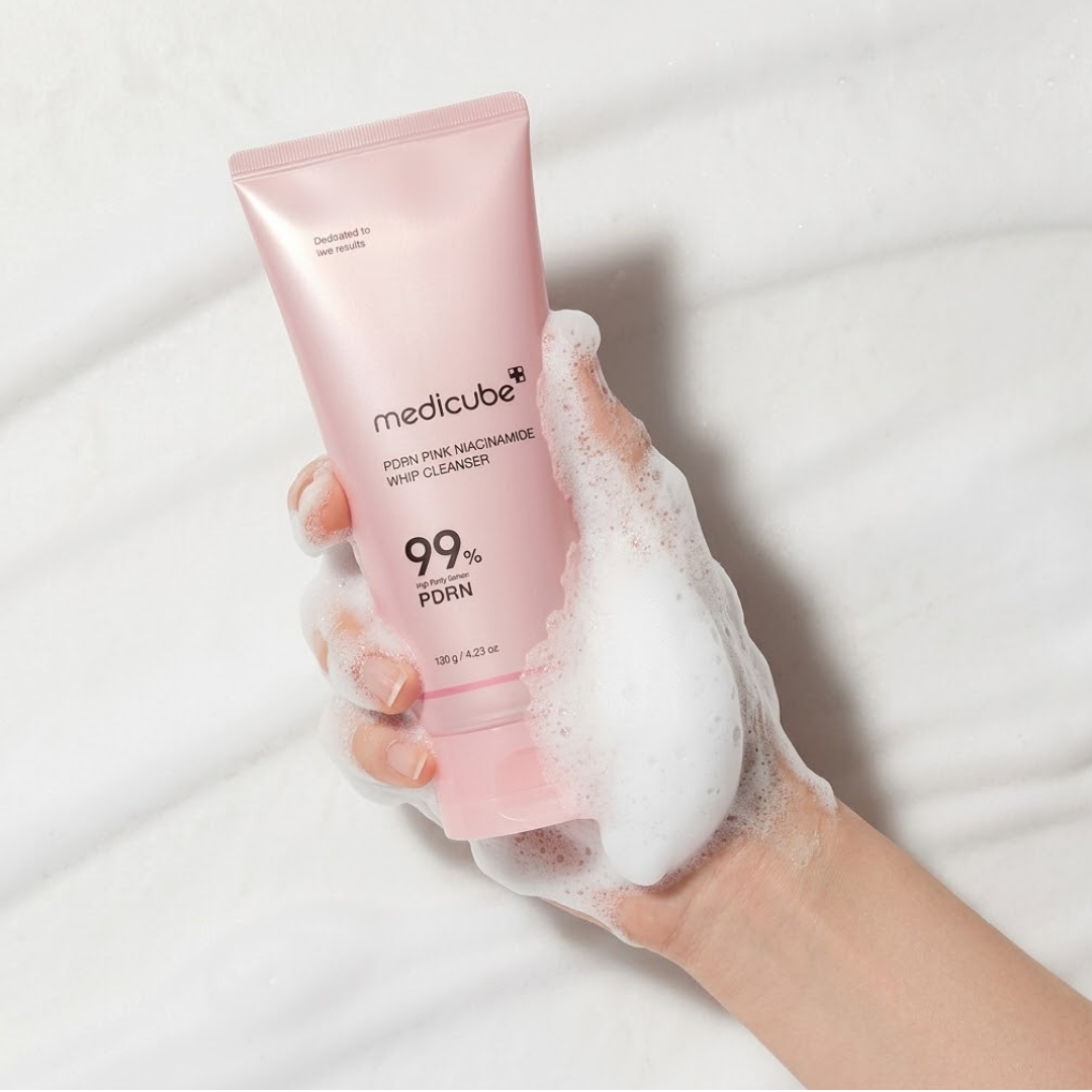 Medicube – PDRN Pink Niacinamide Whip Cleanser - Imagen 2